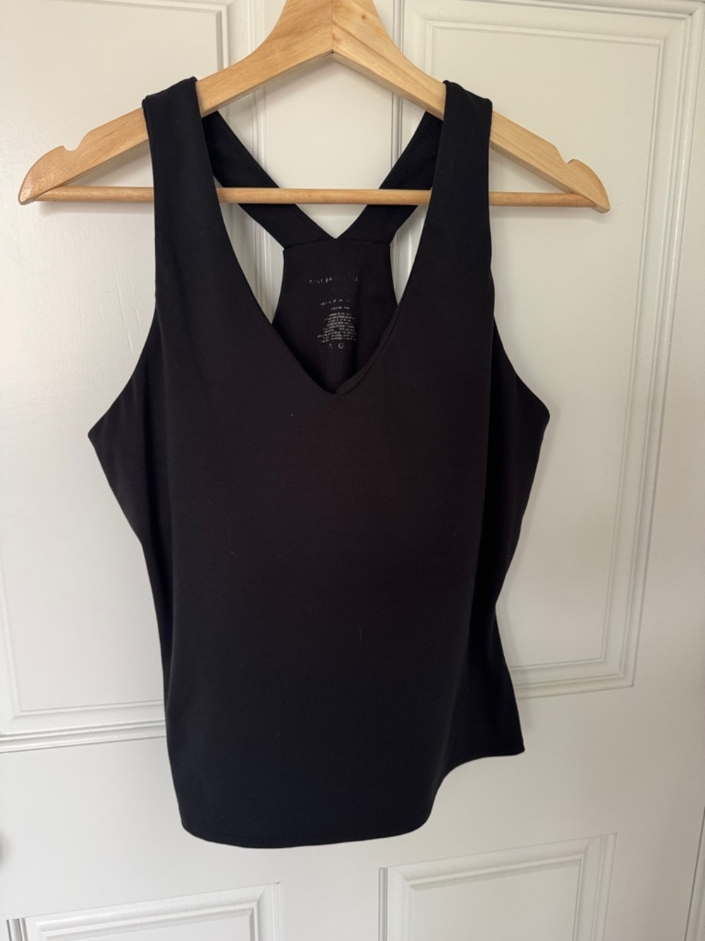 Sincerely Jules Black V-Neck Racerback Tank